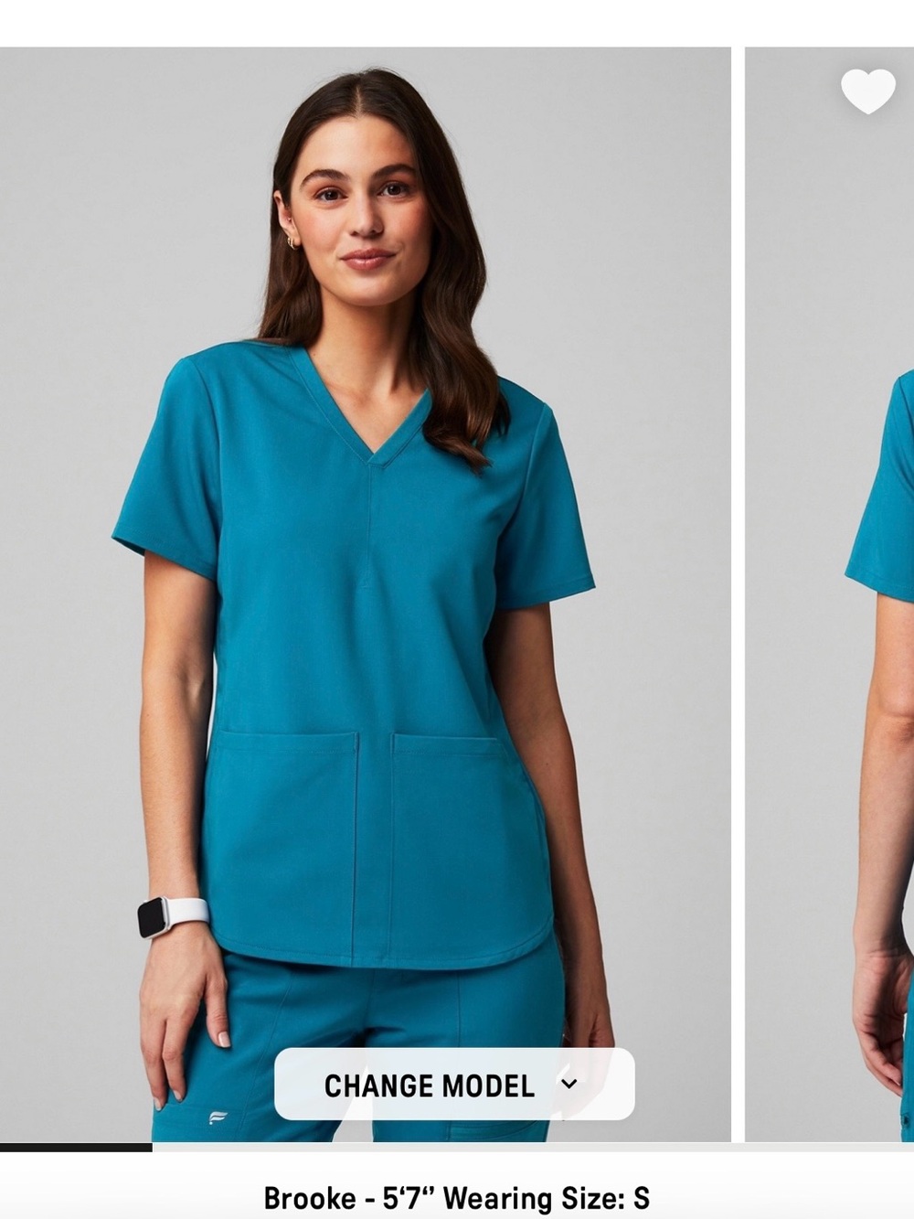 Fabletics Scrub Set - XS Caribbean Blue